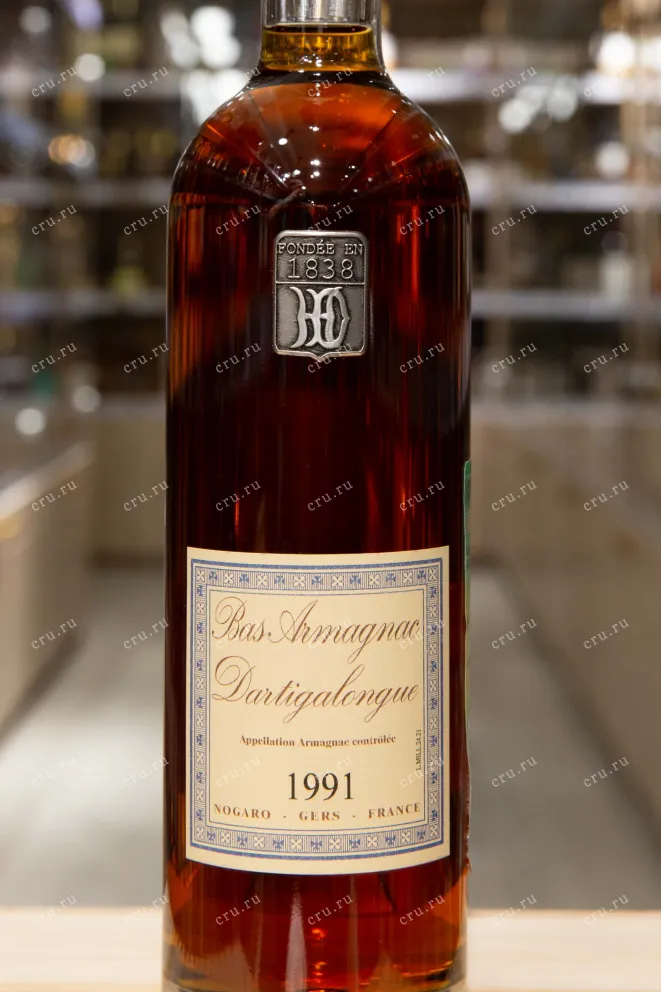 Этикетка Dartigalongue 1991 0.5 л
