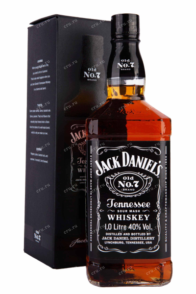 Виски Jack Daniels Tennessee in gift box  1 л