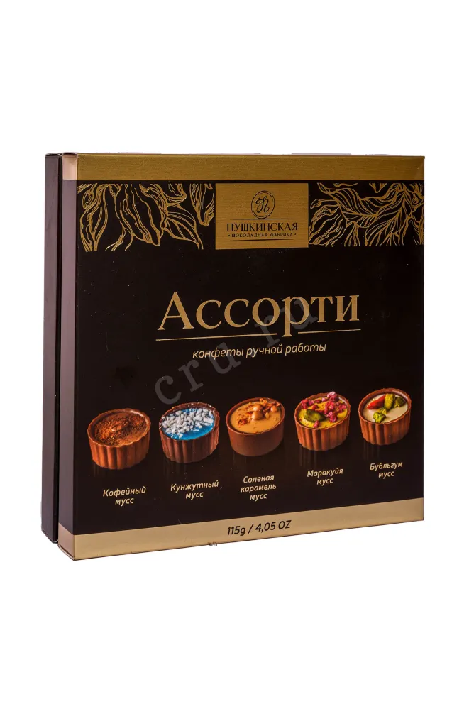 Этикетка Пушкинская шоколадная фабрика Ассорти ручной работы 2024