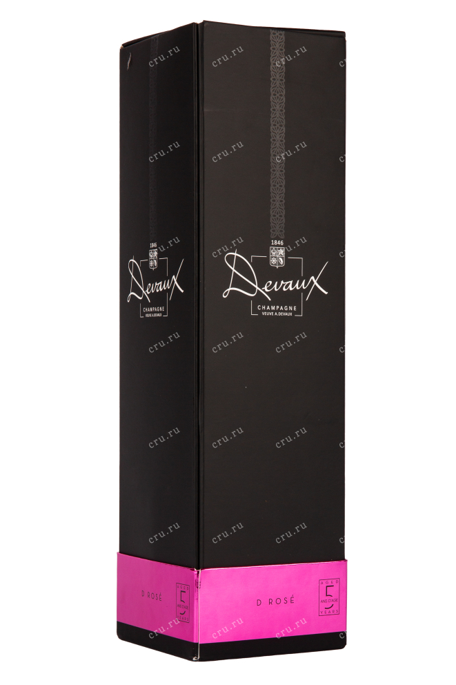 Подарочная коробка игристого вина Devaux D Rose aged 5 years gift box 0.75 л