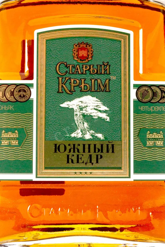Этикетка Stariy Krim Yuzhnyj Kedr 4 years 0.5 л