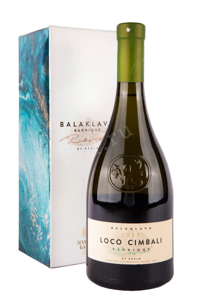 Вино Балаклава Локо Чимбали Репин белое в подарочной упаковке 2017 0.75 л