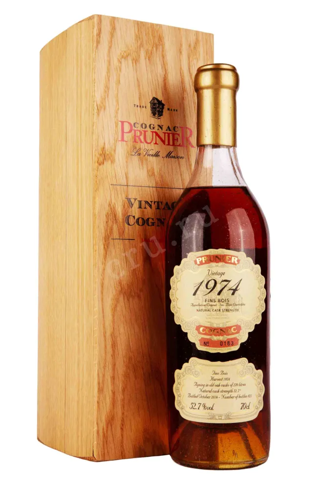 Коньяк Prunier Fins Bois Vintage 1974 0.7 л