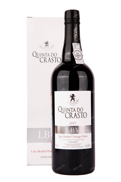 Портвейн Quinta do Crasto, Late Bottled Vintage Porto with gift box 2015 0.75 л