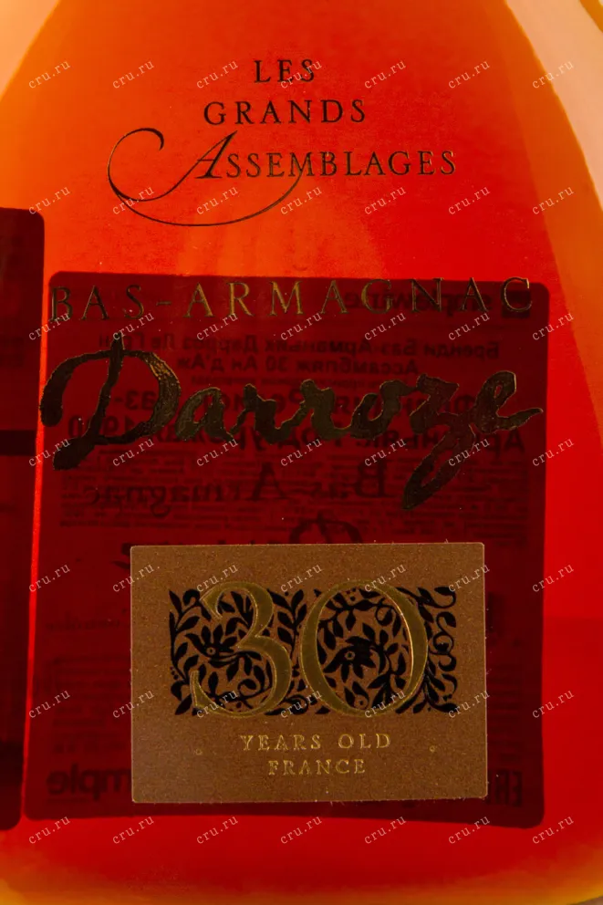 Этикетка Darroze Les Grands Assemblages 30 Ans d'Age 0.7 л