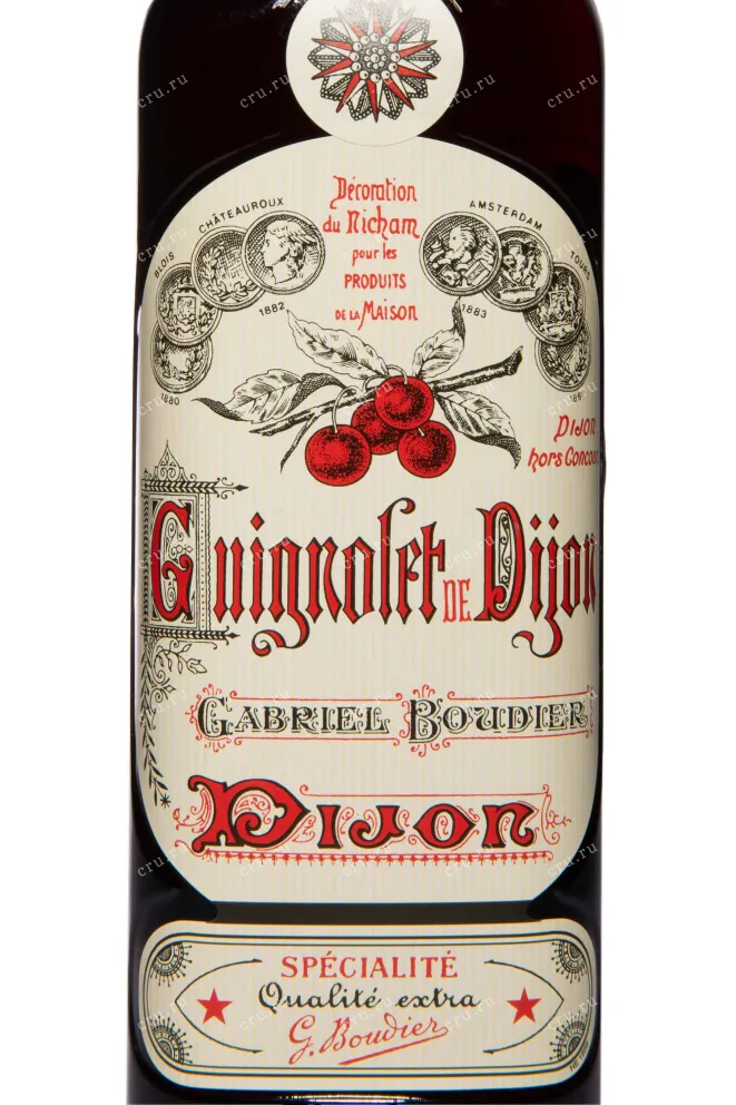 Этикетка Gabriel Boudier Guignolet de Dijon 0.7 л