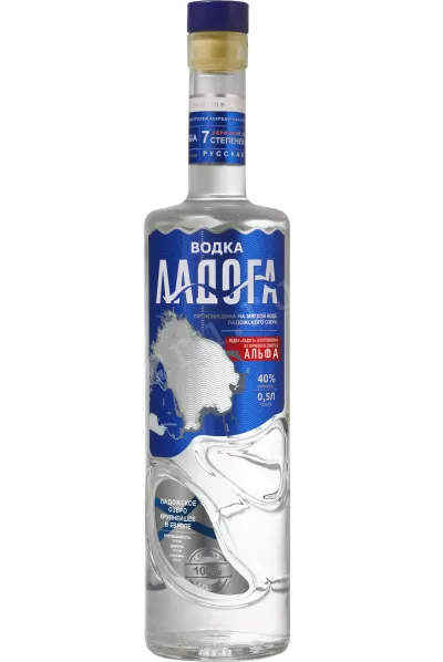 Водка 0,5 Ладога (Альфа)  0.5 л