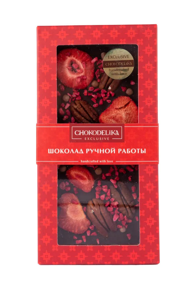 Шоколад Чокоделика тёмный Клубника