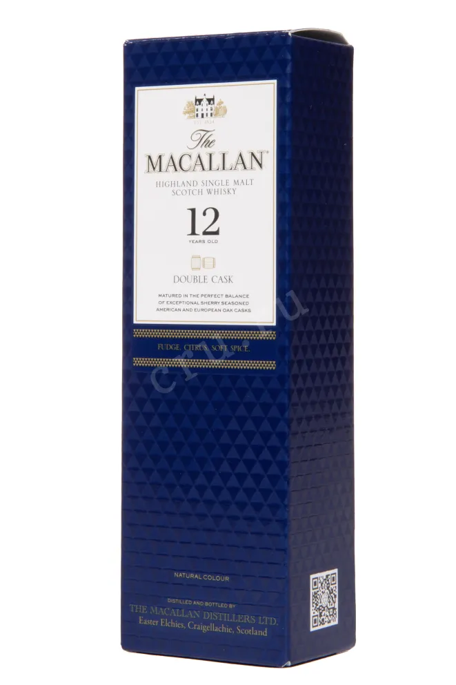 Подарочная коробка Macallan 12 Years Old Double Cask in gift box 0.05 л