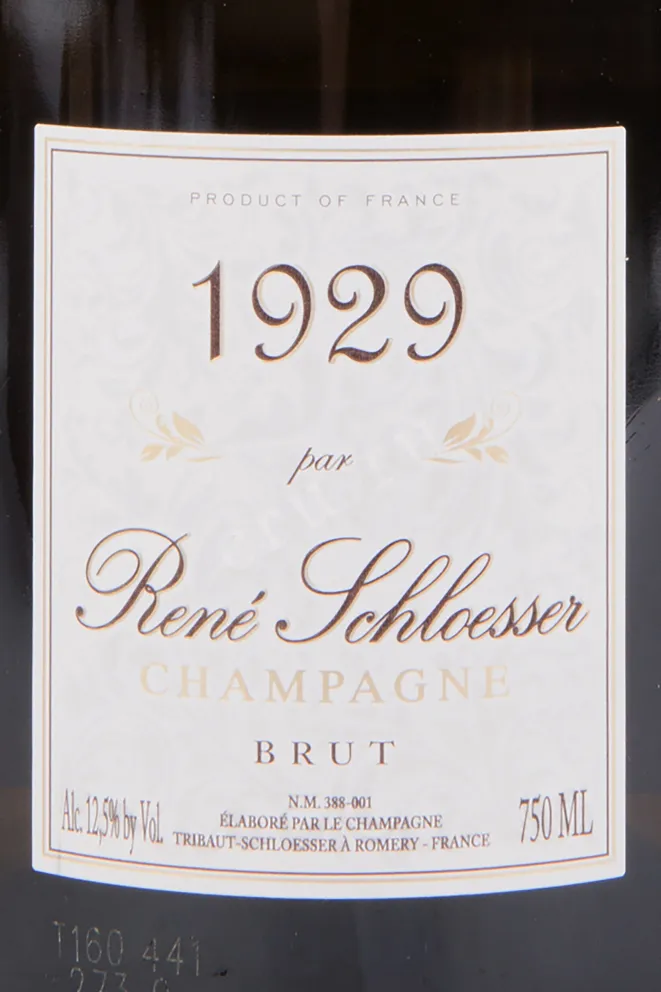Этикетка игристого вина 1929 Rene Schloesser Par gift box 0.75 л