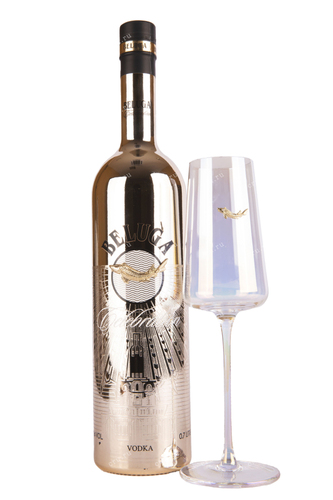 Набор с бокалами Beluga Noble Celebration gift set with wineglass 0.7 л
