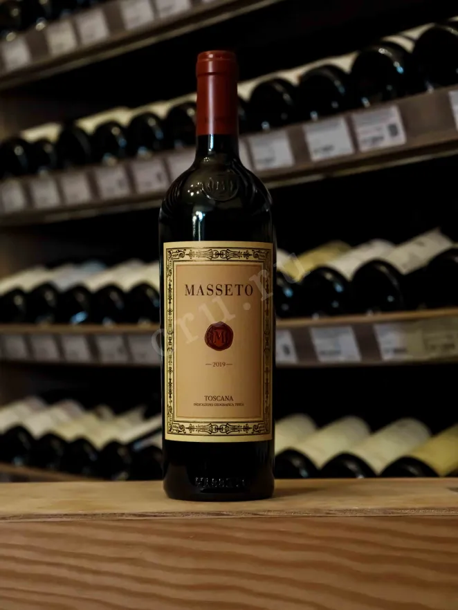 В магазине Крю Профи Masseto Ornellaia wooden box 2019 0.75 л