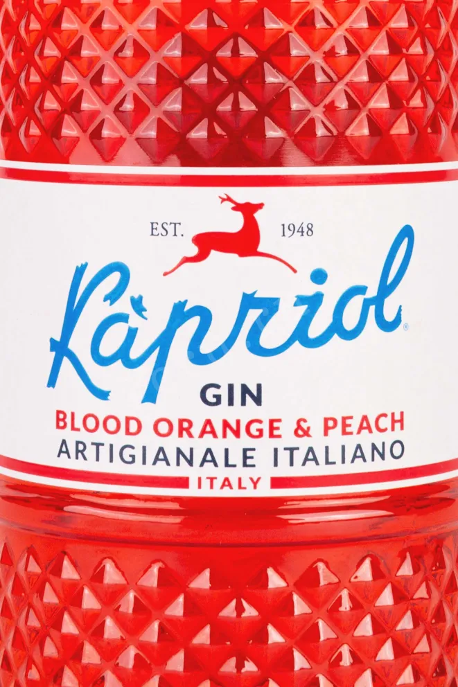 Этикетка Kapriol Blood Orange & Peach 0.7 л