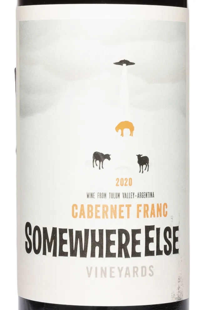 Этикетка Somewhere Else Cabernet Franc Valle de Tulum 2020 0.75 л