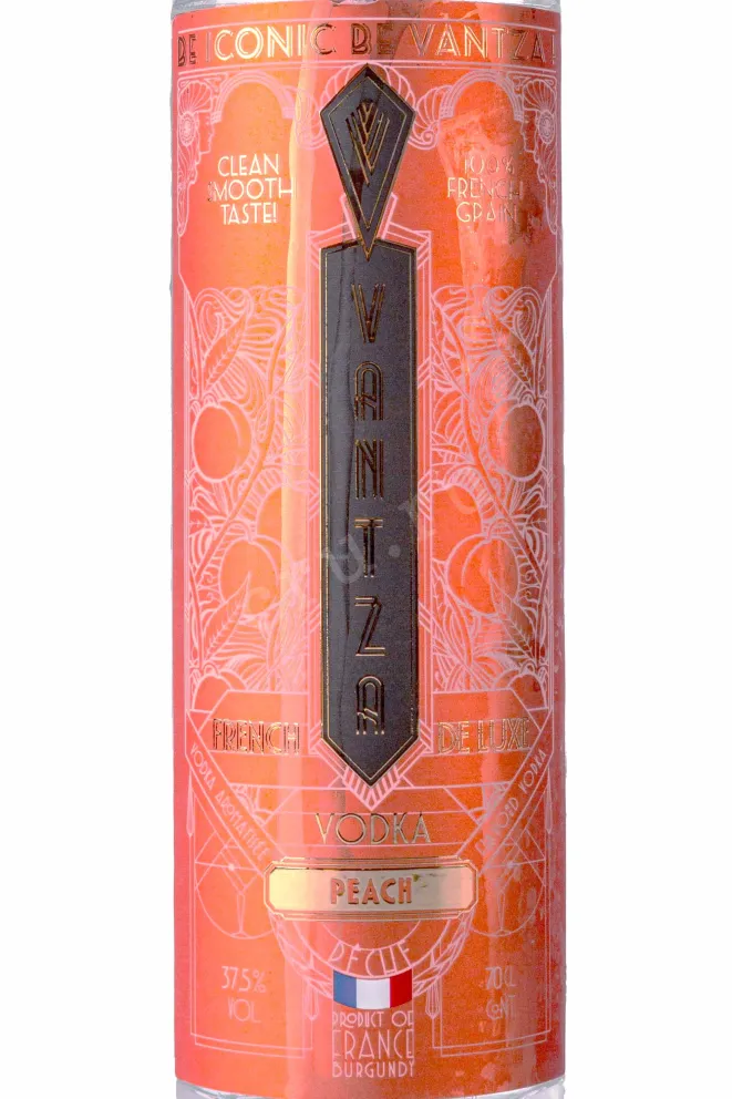 Этикетка Vantza Peach 0.7 л