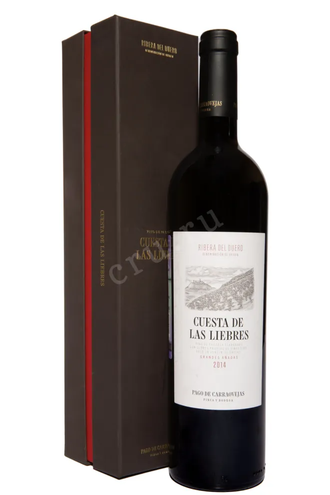 Вино Pago de Carraovejas Cuesta de Las Liebres Ribera del Duero DO 2014 0.75 л