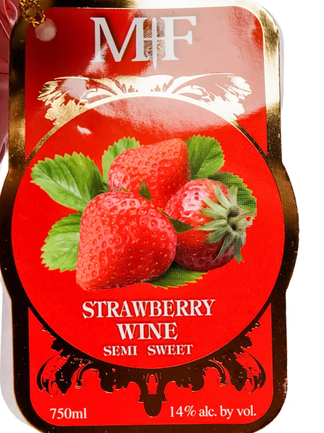 Этикетка Michael Franzese Strawberry in gift box 0.75 л