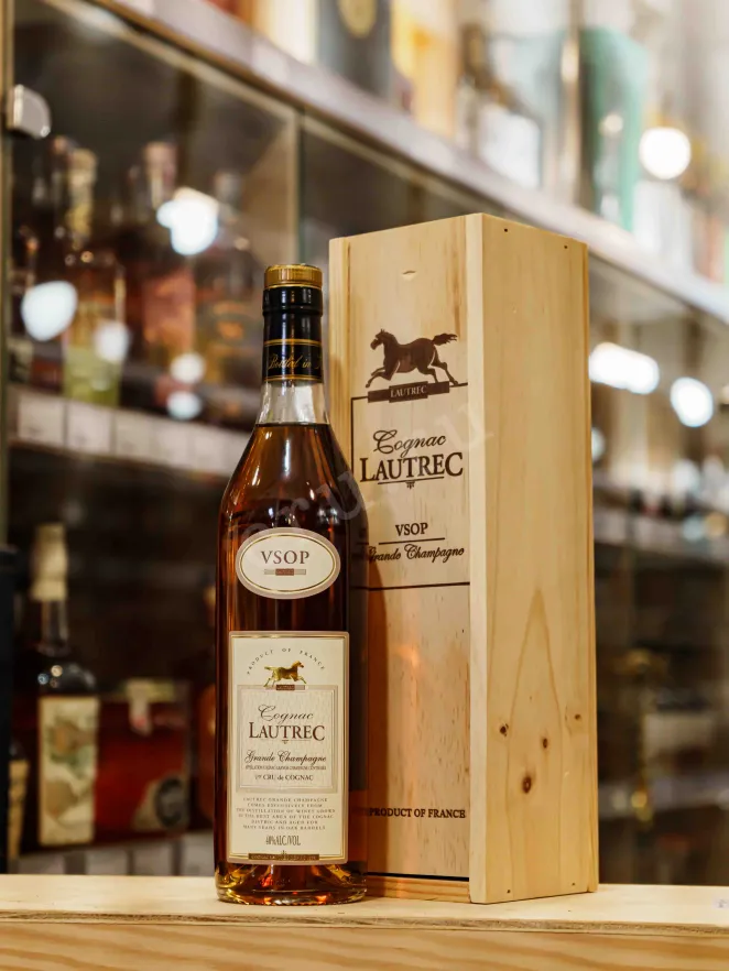 В магазине Крю Профи Lautrec VSOP in wooden box 0.7 л