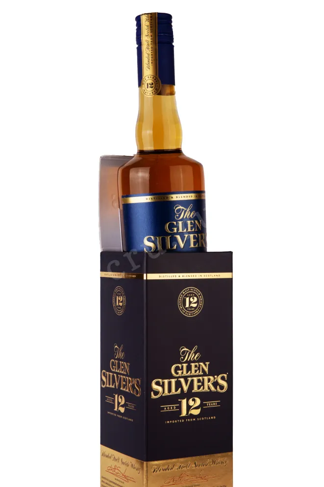 В подарочной коробке Glen Silver's 12 Years old gift box 0.7 л