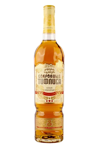 Коньяк Сокровище Тифлиса 3 года  0.5 л