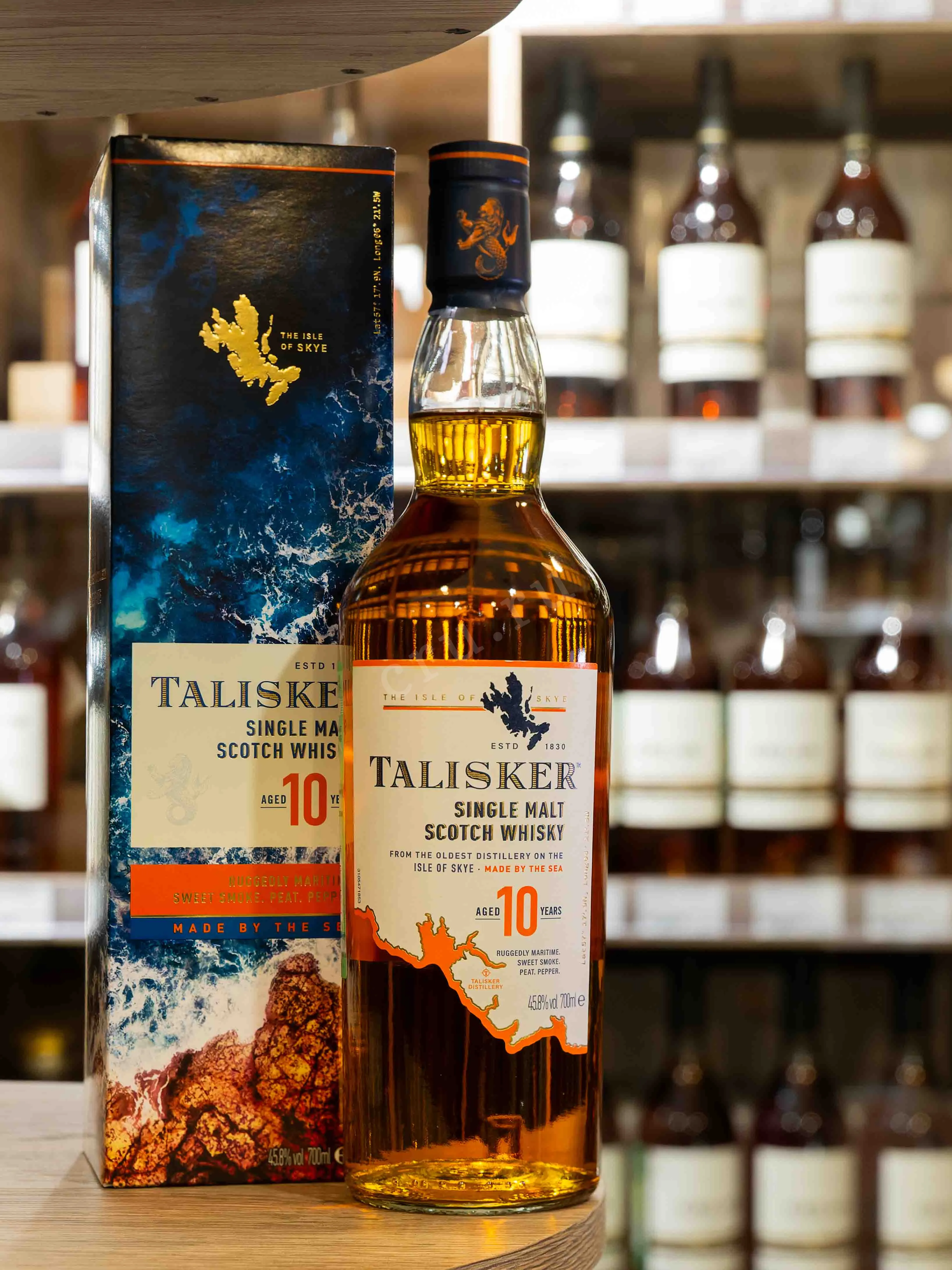 Talisker 10 Years old gift box 0.7 л купить - Шотландский виски