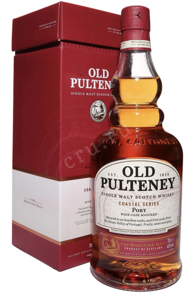 Виски Old Pulteney Port Wine Cask Matured in gift box  0.7 л