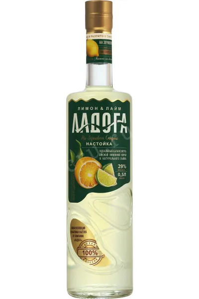 Настойка Ладога Лимон и Лайм  0.5 л