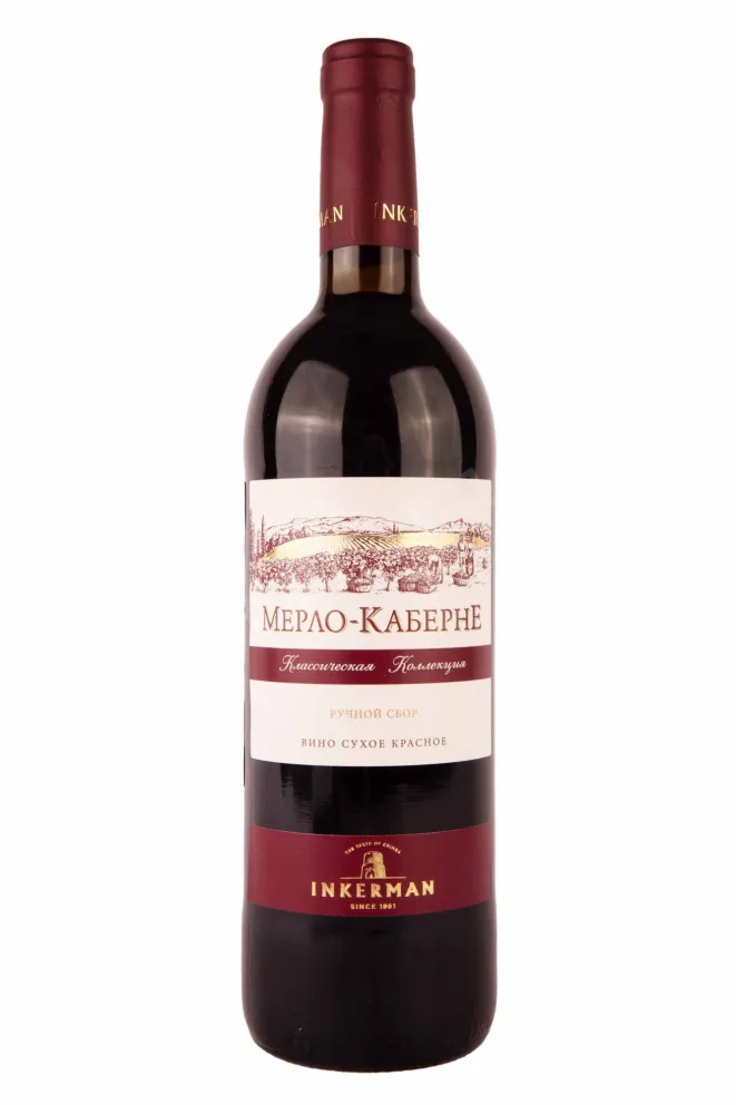 Вино Инкерман Мерло-Каберне 2021 0.75 л