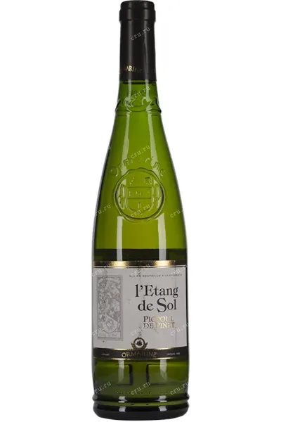 Вино Vignobles Jeanjean L'Etang de Sol Picpoul de Pinet AOC 2017 0.75 л