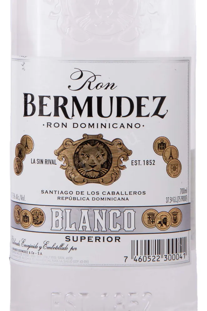 Этикетка Bermudez Blanco Superior 0.7 л
