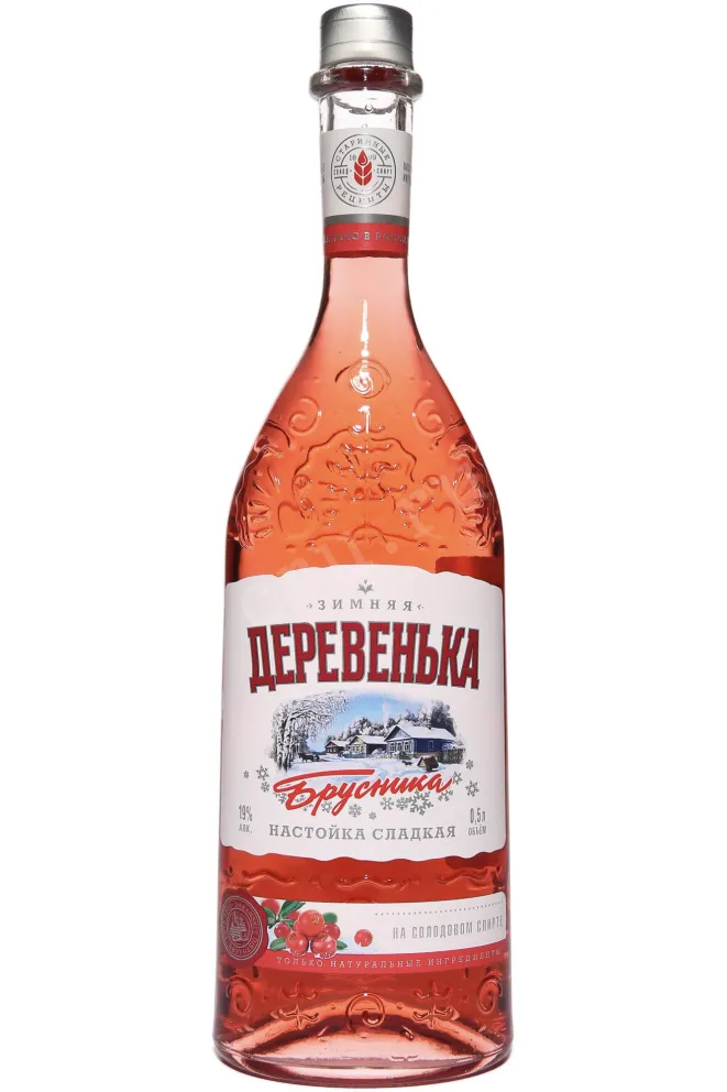 Настойка Зимняя Деревенька Сладкая Брусника  0.5 л