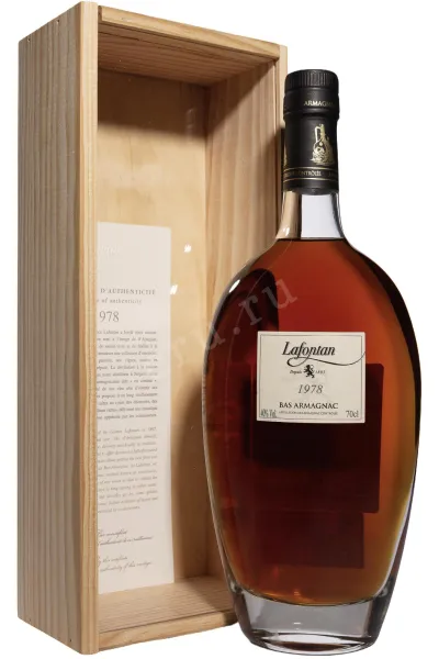 Арманьяк Lafontan in wooden box 1978 0.7 л