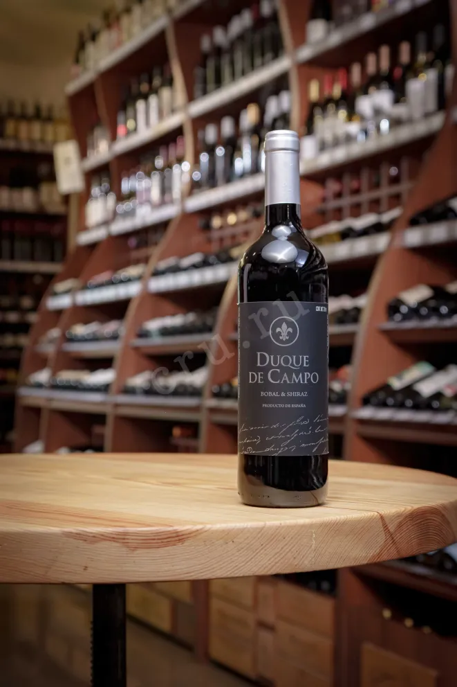 В магазине Крю Профи Vicente Gandia Duque De Campo Bobal & Shiraz DOP 2022 0.75 л