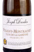 Этикетка Puligny-Montrachet  Clos de la Garenne Premier Cru Joseph Drouhin 2020 0.75 л