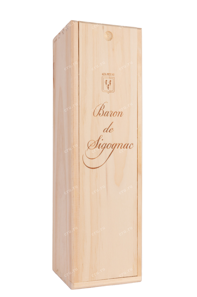 Деревянная коробка Арманьяк Baron de Sigognac 10 ans d'age wooden box 2009 0.7 л