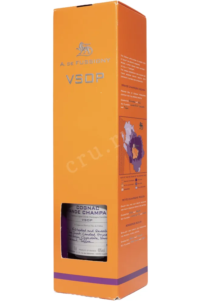 В подарочной коробке A de Fussigny Grand Champagne VSOP in gift box 2018 0.7 л