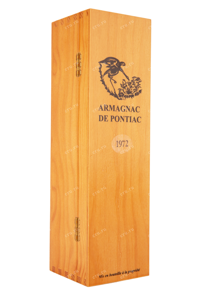 Деревянная упаковка арманьяка Де Понтьяк 1972 0.7