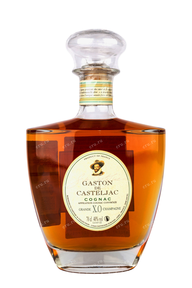 Бутылка Gaston de Casteljac XO in decanter gift box 2009 0.7 л