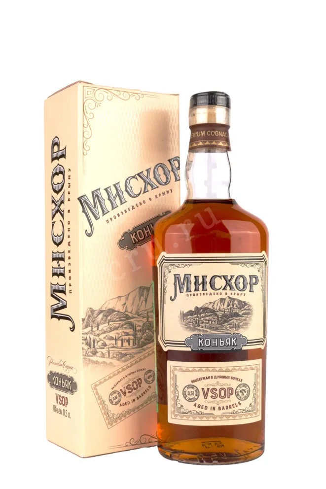 Коньяк Мисхор ВСОП 5 летний в подарочной упаковке  0.5 л