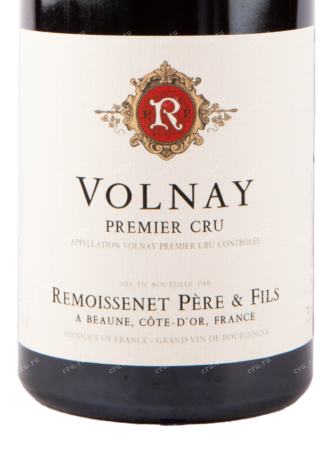 Этикетка вина Remoissenet Pere & Fils Volnay Premier Cru AOC 2015 0.75 л