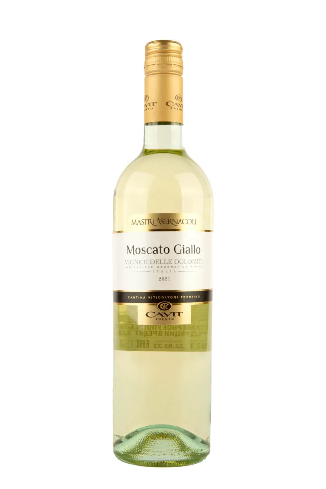 Вино Cavit Mastri Vernacoli Moscato Giallo  Trento 2022 0.75 л