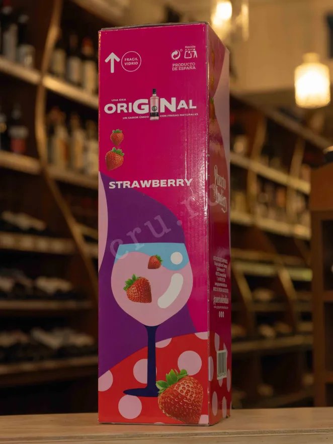 В магазине Крю Профи Puerto de Indias Sevillian Premium Strawberry in gift box 1.75 л