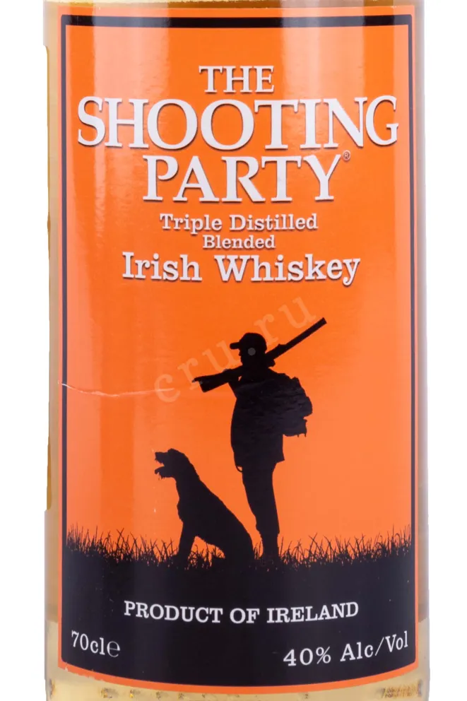 Этикетка The Shooting Party Triple Distilled 0.7 л