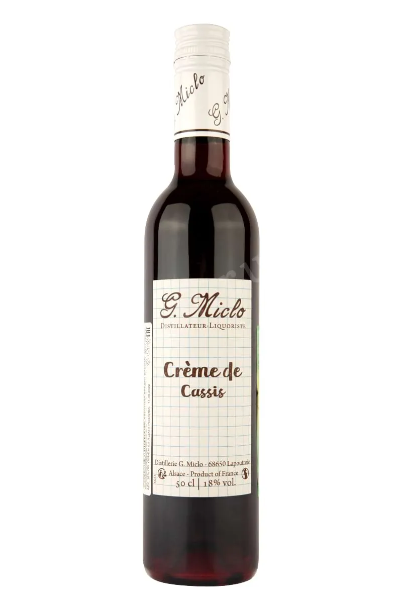 Фото — Ликер G. Miclo Creme de Cassis  0.5 л