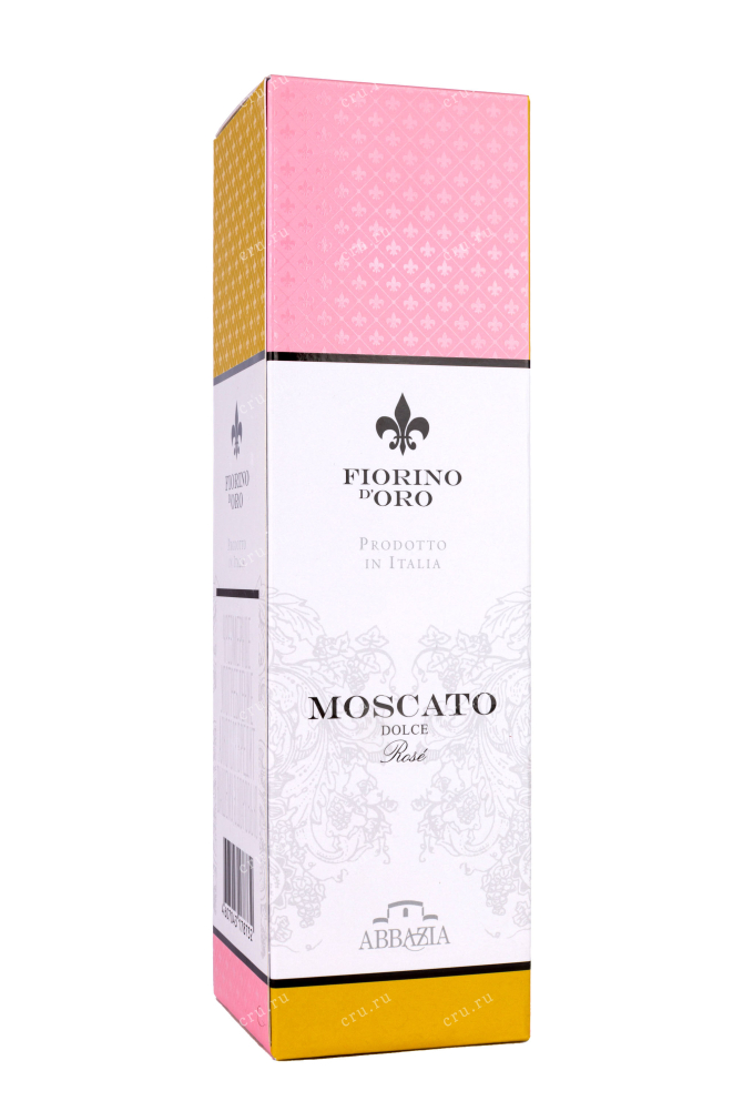 Подарочная коробка Moscato Rose Fiorino d'Oro Abbazia with gift box 2020 0.75 л