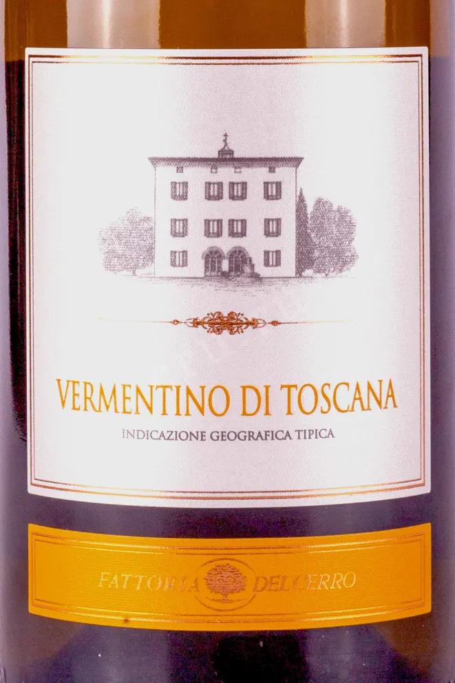 Этикетка Vermentino di Toscana Fattoria del Cerro 2022 0.75 л