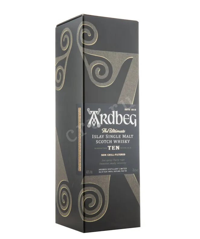 Подарочная коробка Ardbeg Ten in gift box 0.7 л