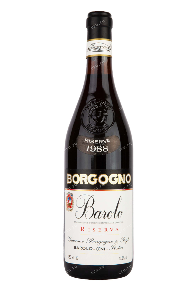 Бутылка Borgogno Barolo Riserva with gift box 1988 0.75 л