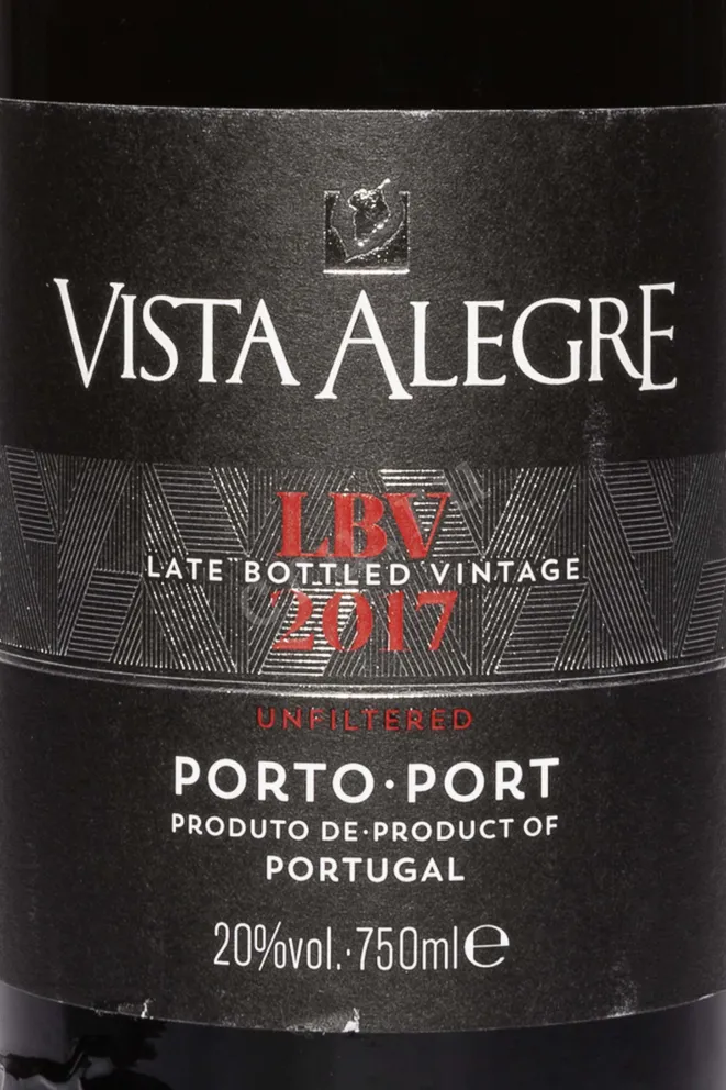 Этикетка Vista Alegre LBV 2017 0.75 л