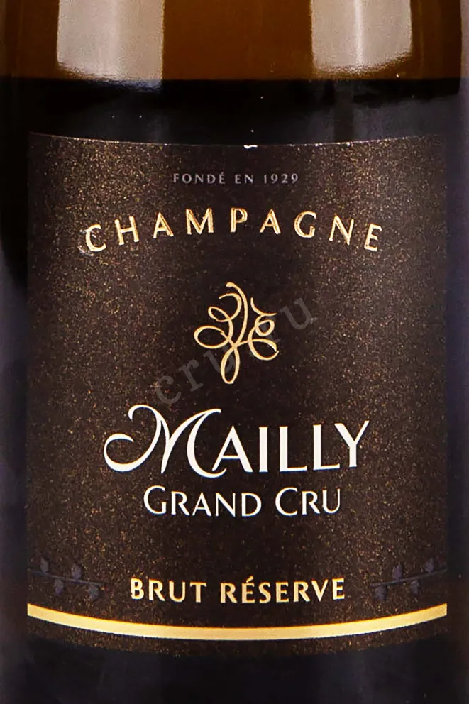 Этикетка Mailly Grand Cru Brut Reserve 2017 0.375 л